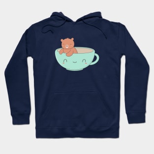 Kawaii Brown Bear Teacup t-shirt Hoodie